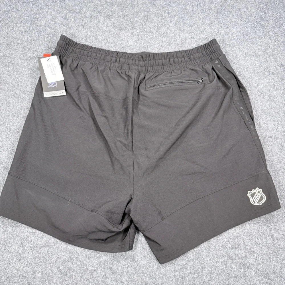 Fanatics Anaheim Ducks NHL Authentic Pro Training Shorts Black Mens Large NWT